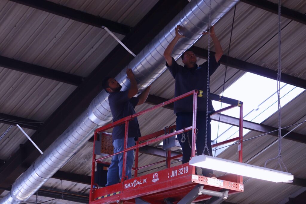 installing air ducts