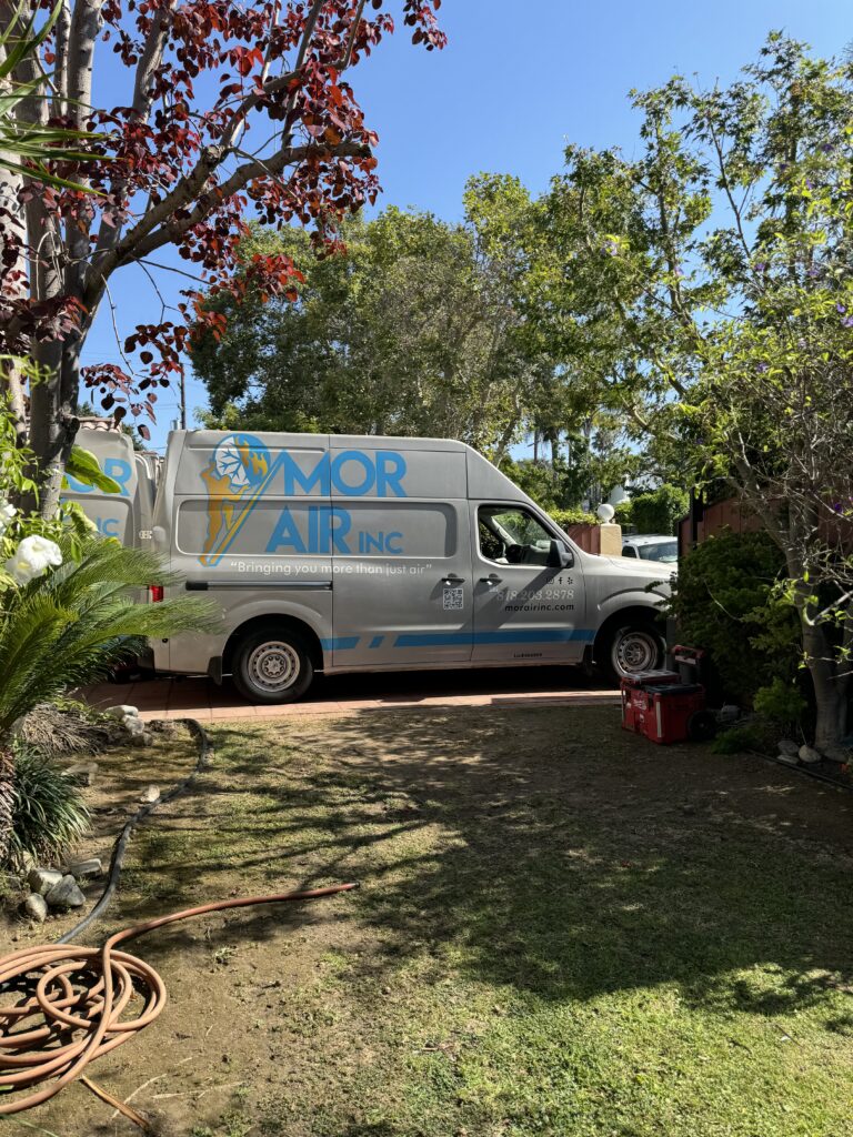 mor air hvac company van in north hollywood