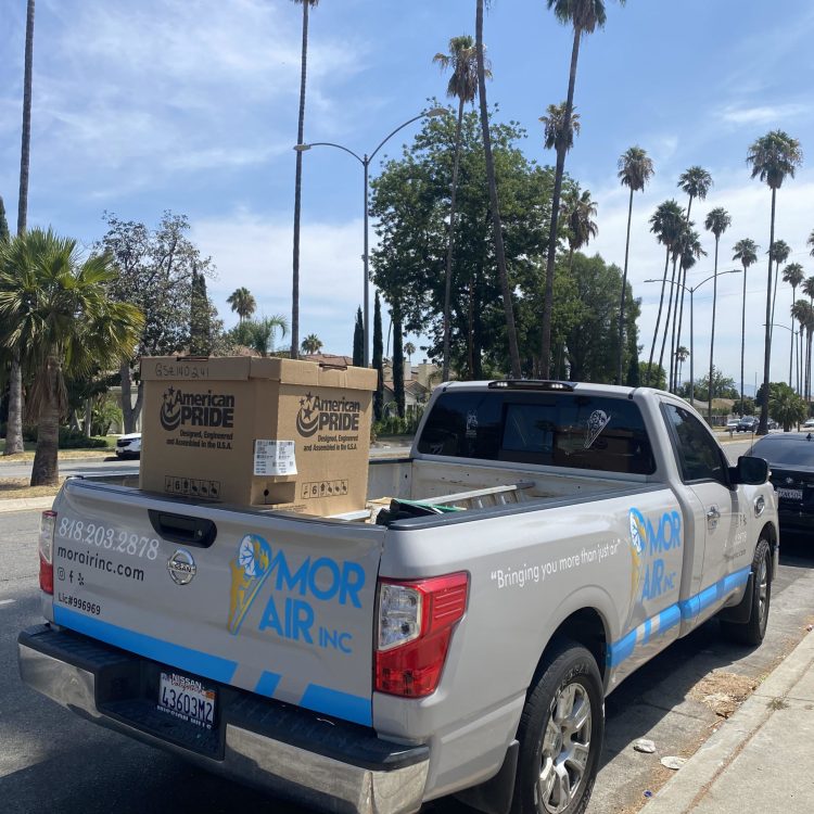 HVAC company Mor Air's truck